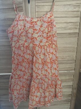 Urban Outfitters Soft Pink Cami with Orange Lace Detail